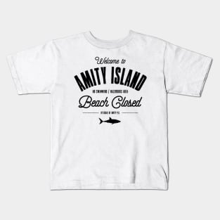 Jaws - Welcome To Amity Island Kids T-Shirt